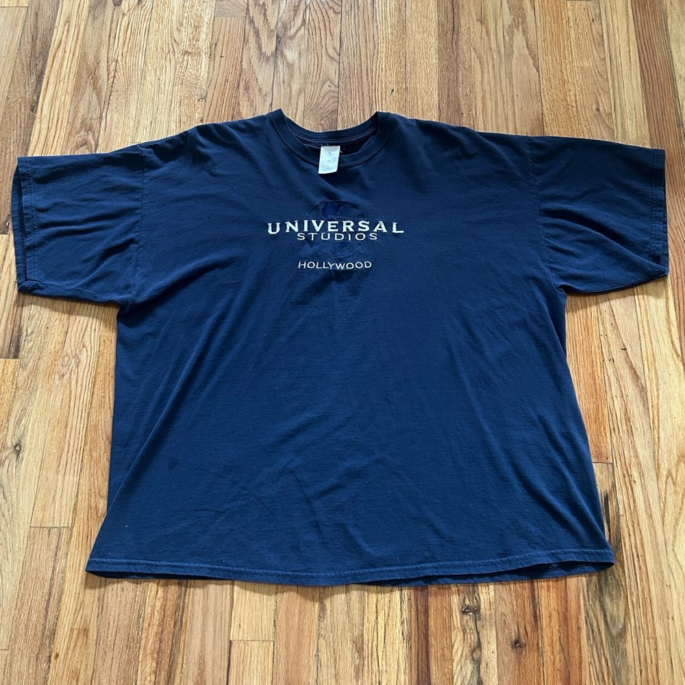 Universal Studios Hollywood Dark Blue Men's 3X Tee Shirt Vintage Y2K